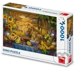 Puzzle Z obrazu Lvi - puzzle z kategorie Umělecké