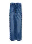 ONLY GIRLS Džínsy 'KOGCOMET HEART'  modrá denim / biela