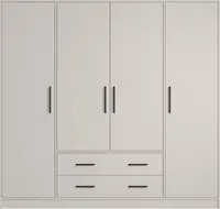 Šatní skříň Smart SR1 Varianta: Bez zrcadla, Barva korpusu + barva dveří: Kašmír