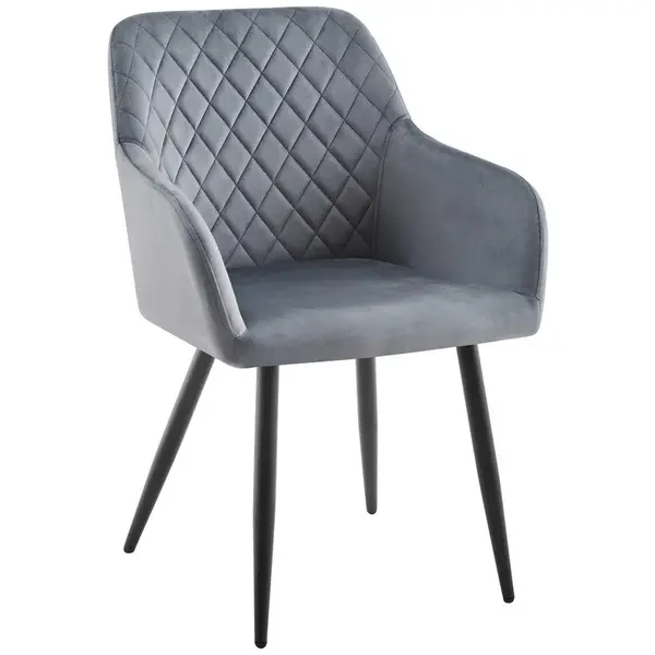 Ti'me ŽIDLE S PODRUČKAMI, železo, tkaná látka, šedá, černá