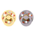 BIBS x Liberty Cumlíky z prírodného kaučuku Colour 2ks, veľkosť 1 - Pale Butter Mix