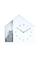 Zvukové nástěnné hodiny Karlsson Siting Cat 26 x 29 cm
