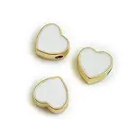 Light Gold Plated Alloy Enamel Beads