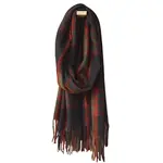 Šála Inverness 70x190 čtvercová, eben/zelená  - Sander