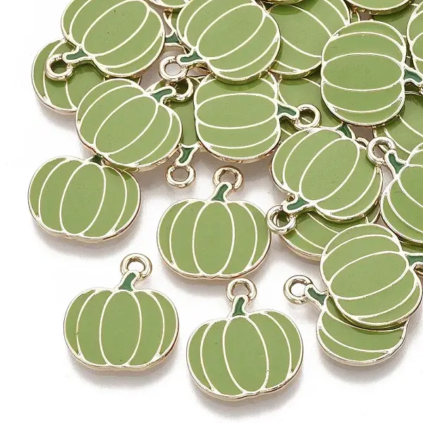 Autumn Theme Alloy Enamel Pendants