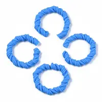 Polymer Clay Twist Rope Open Ring