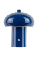 Bezdrátová stolní LED lampa Leitmotiv Retro Seta 12,5 x 15 cm tmavomodrá barva