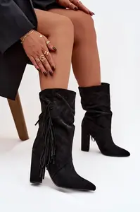 Dámské kotníkové kozačky Darlina s třásněmi