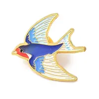 Golden Bird Enamel Pins