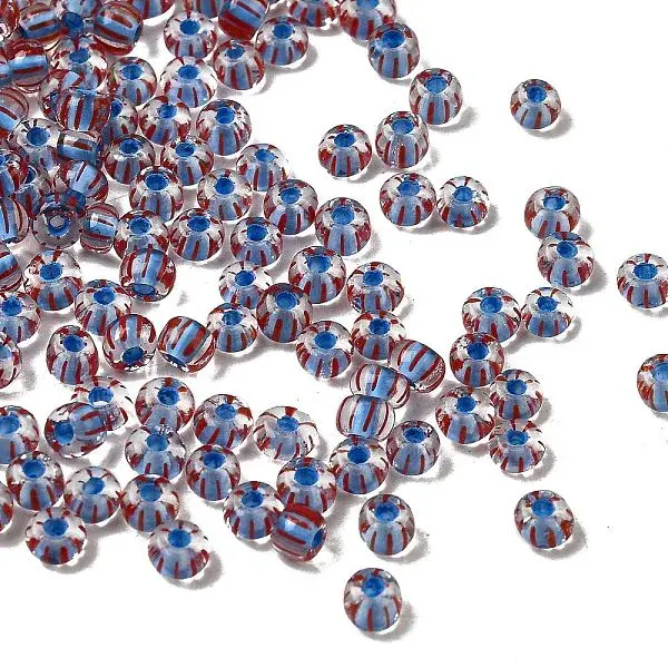 Transparent Stripe Glass Seed Beads
