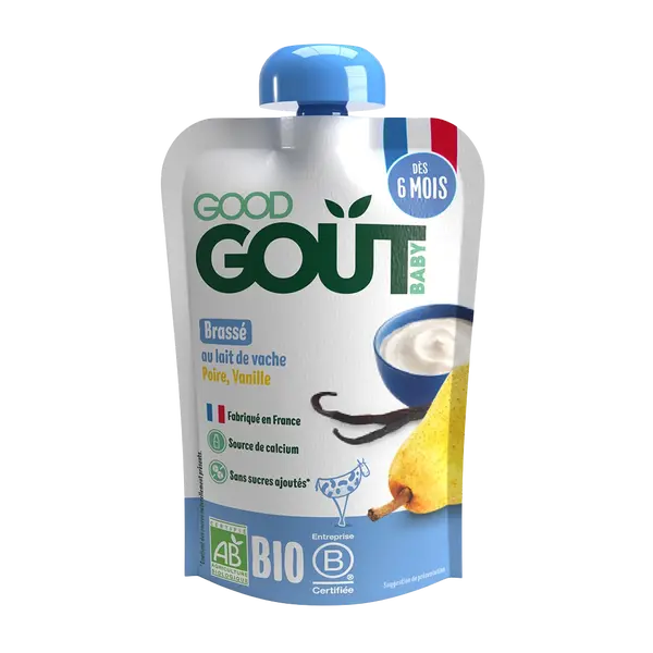 GOOD GOÛT BIO Vanilkový dezert s hruškou 90 g