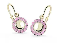 Cutie Jewellery Zlaté detské náušnice C2750-10-X-1 růžová