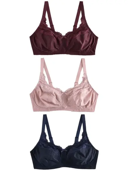 Next Podprsenka  tmavomodrá / rosé / vínovo červená