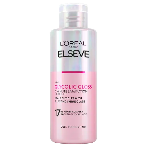 L'ORÉAL PARIS ELSEVE Glycolic Gloss oplachová péče s kyselinou glykolovou, 200 ml