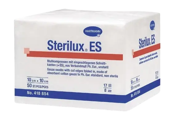 HARTMANN Sterilux gáza 10 x 10 cm