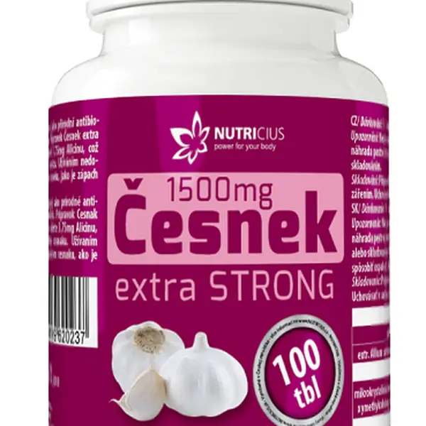 NUTRICIUS Česnek extra strong 1500 mg 100 tablet
