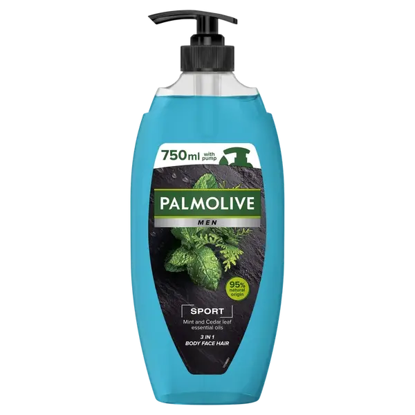 PALMOLIVE Men Sport Sprchový gel 3v1 pro muže pumpa 750 ml