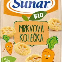 SUNAR BIO dětské křupky mrkvová kolečka 45 g