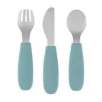 Petite&Mars Take&Match Stainless Steel Cutlery Set příbor pro děti Frosted Sky 12m+ 3 ks