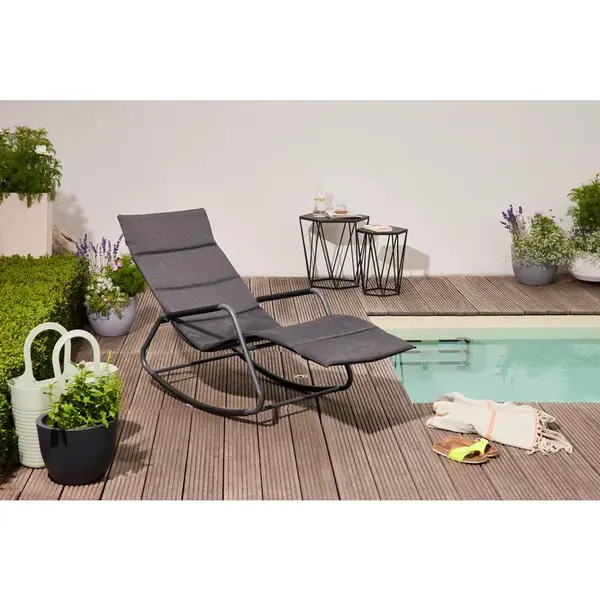 Siena Garden HOUPACÍ LEHÁTKO, černá