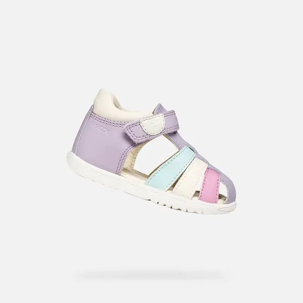 Fialové dívčí sandály Geox Macchia
