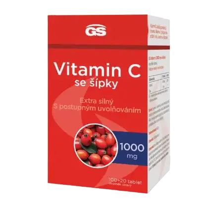 GS Vitamin C1000 + šípky 120 tablet