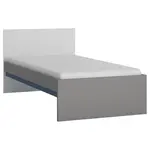 Posteľ Laser LASZ01B 90 platinovo sivá/čierna perla/alpská biela/modrá