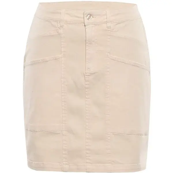 ALPINE PRO GAILA Dámska letná sukňa, béžová, veľkosť