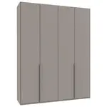 MID.YOU ŠATNÍ SKŘÍŇ S OTOČNÝMI DVEŘMI, šedá, Sahara, 180/236/58 cm
