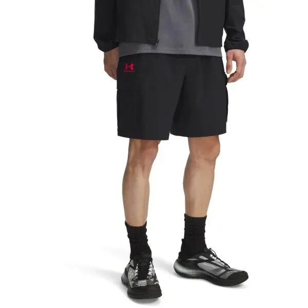 Under Armour VIBE WOVEN Pánské kraťasy, černá, velikost M