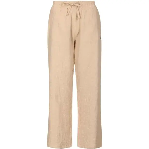 NAX GRALA Dámské bavlněné kalhoty, béžová, velikost