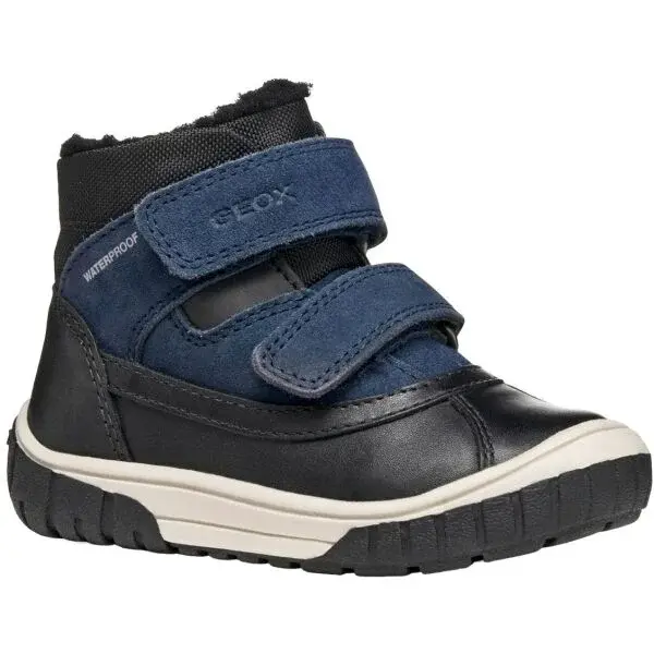 Geox B OMAR WPF Chlapecká zimní obuv, černá, velikost