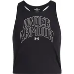 Under Armour MOTION BRANDED TANK Dívčí tílko, černá, velikost M