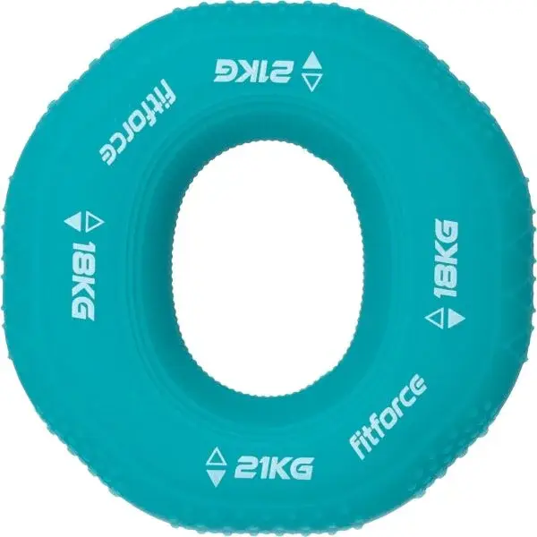 Fitforce RING GRIP 2 IN 1 MEDIUM Posilňovacie koliesko, zelená, veľkosť