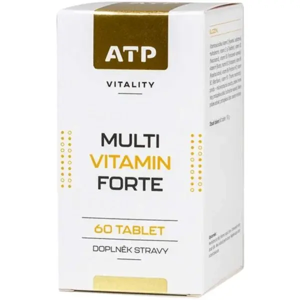 ATP VITALITY MULTI VITAMIN FORTE 60 TABLET Komplexní multivitamin, bílá, velikost