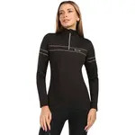 KILPI LEEMA Dámske termo tričko s dlhým rukávom, čierna, veľkosť