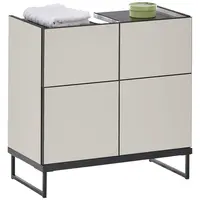 MID.YOU SKŘÍŇKA POD UMYVADLO, černá, kašmírová, černá, kašmírová, 60/59,4/31 cm