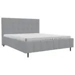 MID.YOU ČALOUNĚNÁ POSTEL, 180/200 cm, barvy stříbra