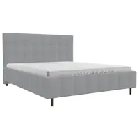 MID.YOU ČALOUNĚNÁ POSTEL, 180/200 cm, barvy stříbra