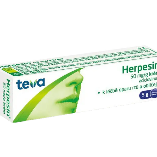 HERPESIN 5% dermální krém 5 g