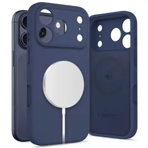 Tech-Protect Silicone MagSafe kryt na iPhone 17 Pro Max, modrý