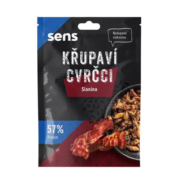 SENS Křupaví & pražení cvrčci - Slanina 16 g