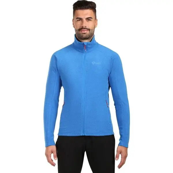 KILPI GLAMER Pánská fleecová mikina, modrá, velikost XXXL