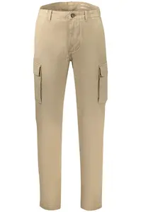Béžové kapsáčové nohavice