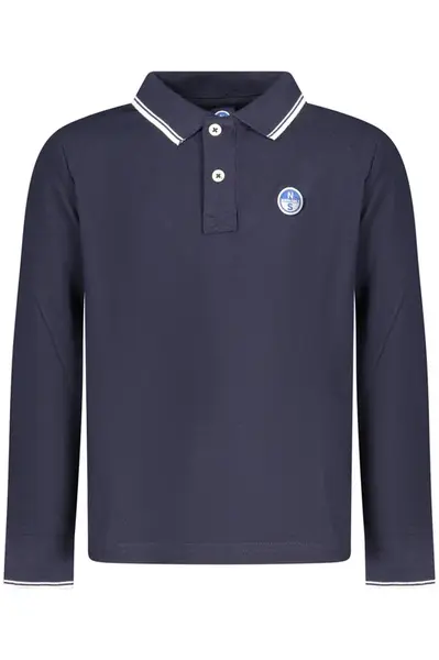 NORTH SAILS KIDS&#39; LONG-SLEEVED POLO SHIRT, BLUE