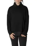 Černý rolákový svetr Sandro Ferrone