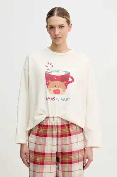 Pyžamové tričko s dlhým rukávom United Colors of Benetton