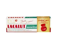 Lacalut Sensitive 100 let edice zubní pasta 75 ml + dentální nit