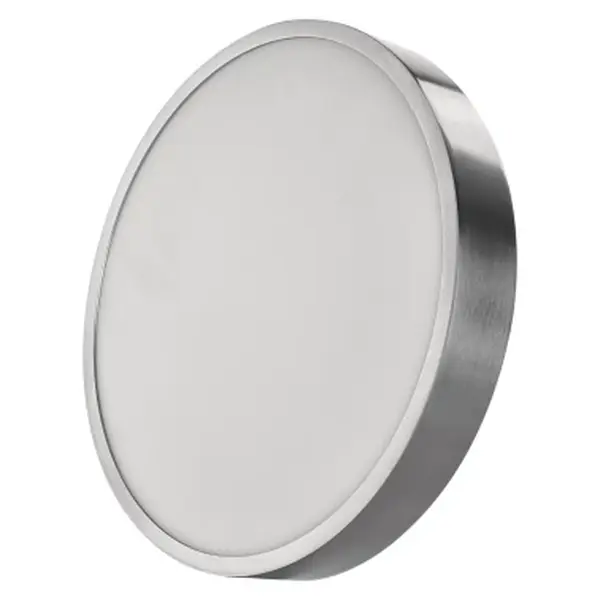 Stropní/nástěnné LED osvětlení Nexxo 30 cm, broušený nikl, kulaté