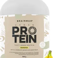 BRAINMAX Vegan protein banán 1000 g